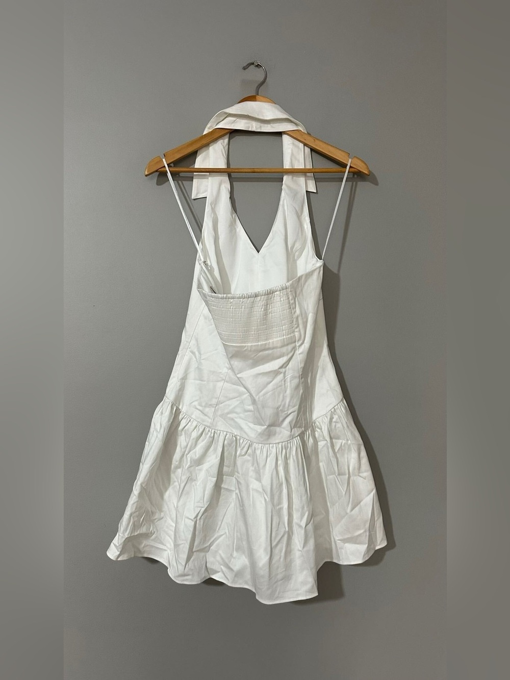 Anthropologie Cream Halter Mini Dress - Picture 7 of 7
